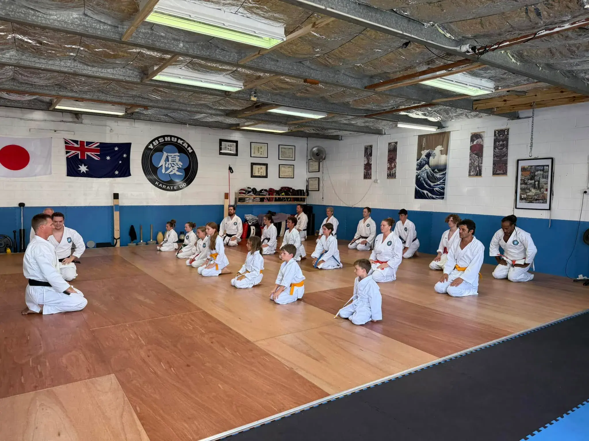 Kids karate at Yushukan