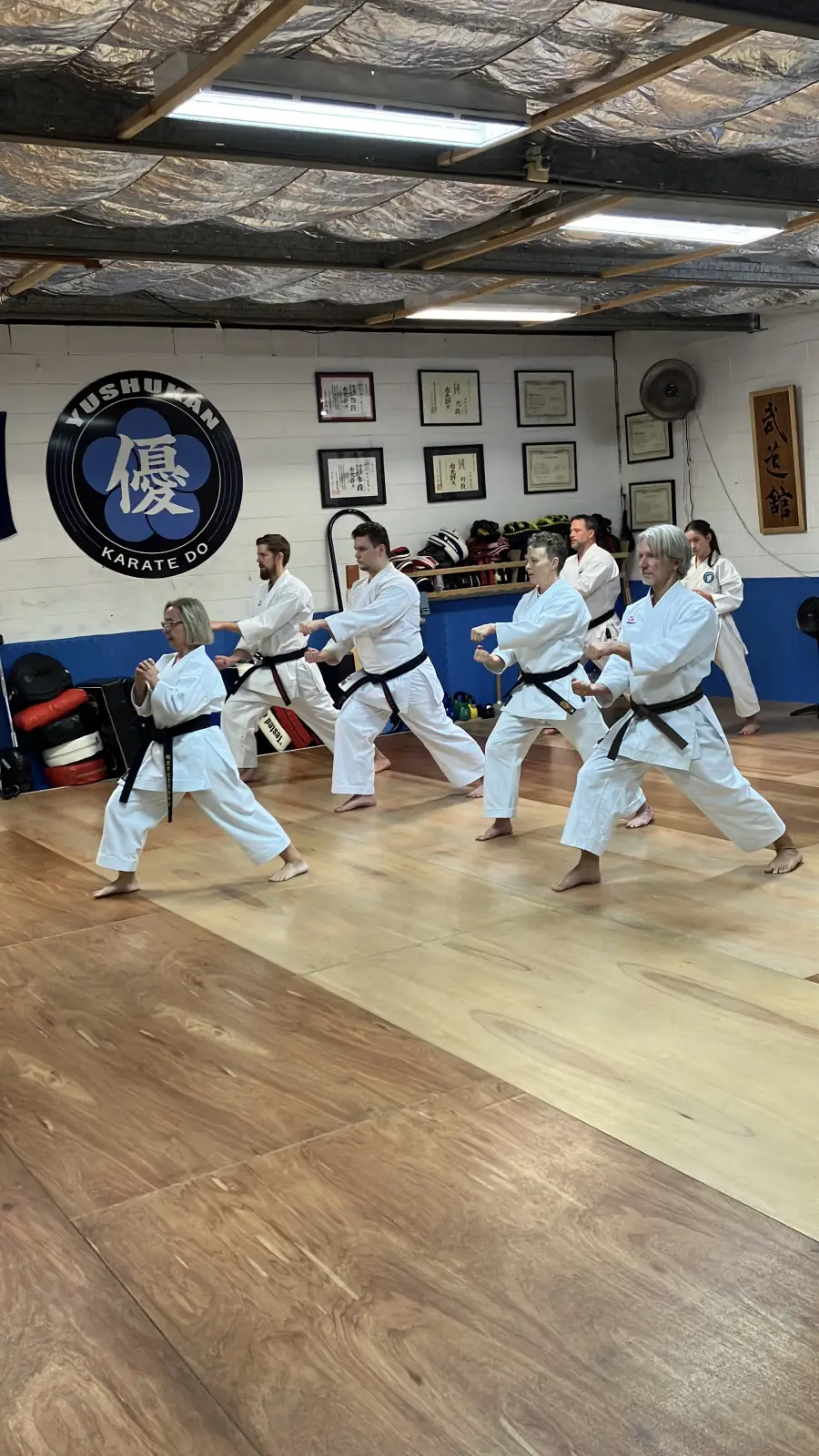 Junbi Undo warm-up sequence at the Yushukan Karate Honbu Dojo, Tweed Heads South