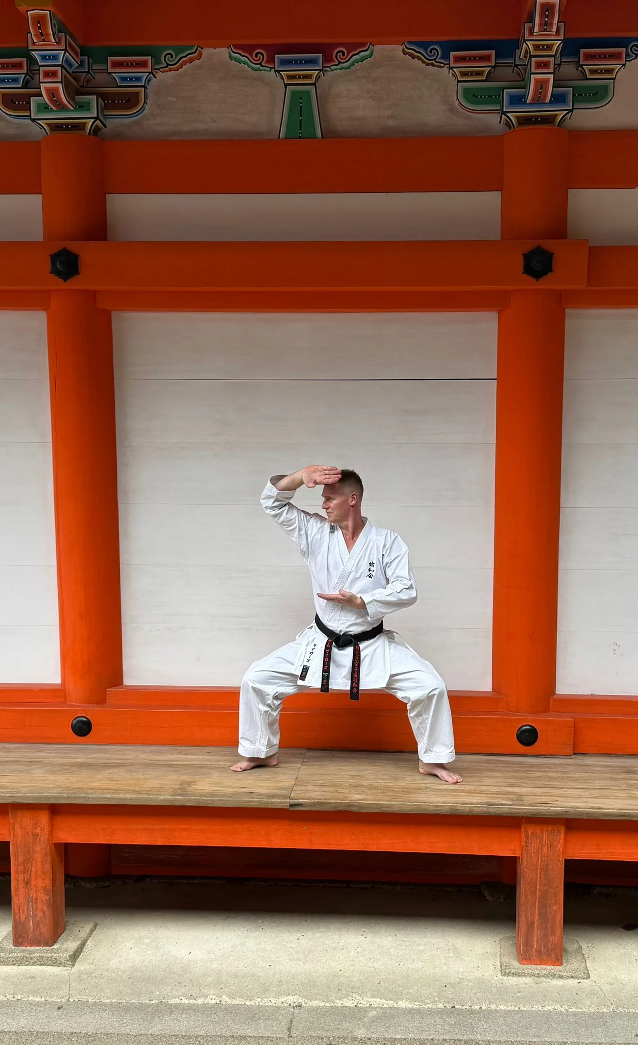 Teens karate at Yushukan
